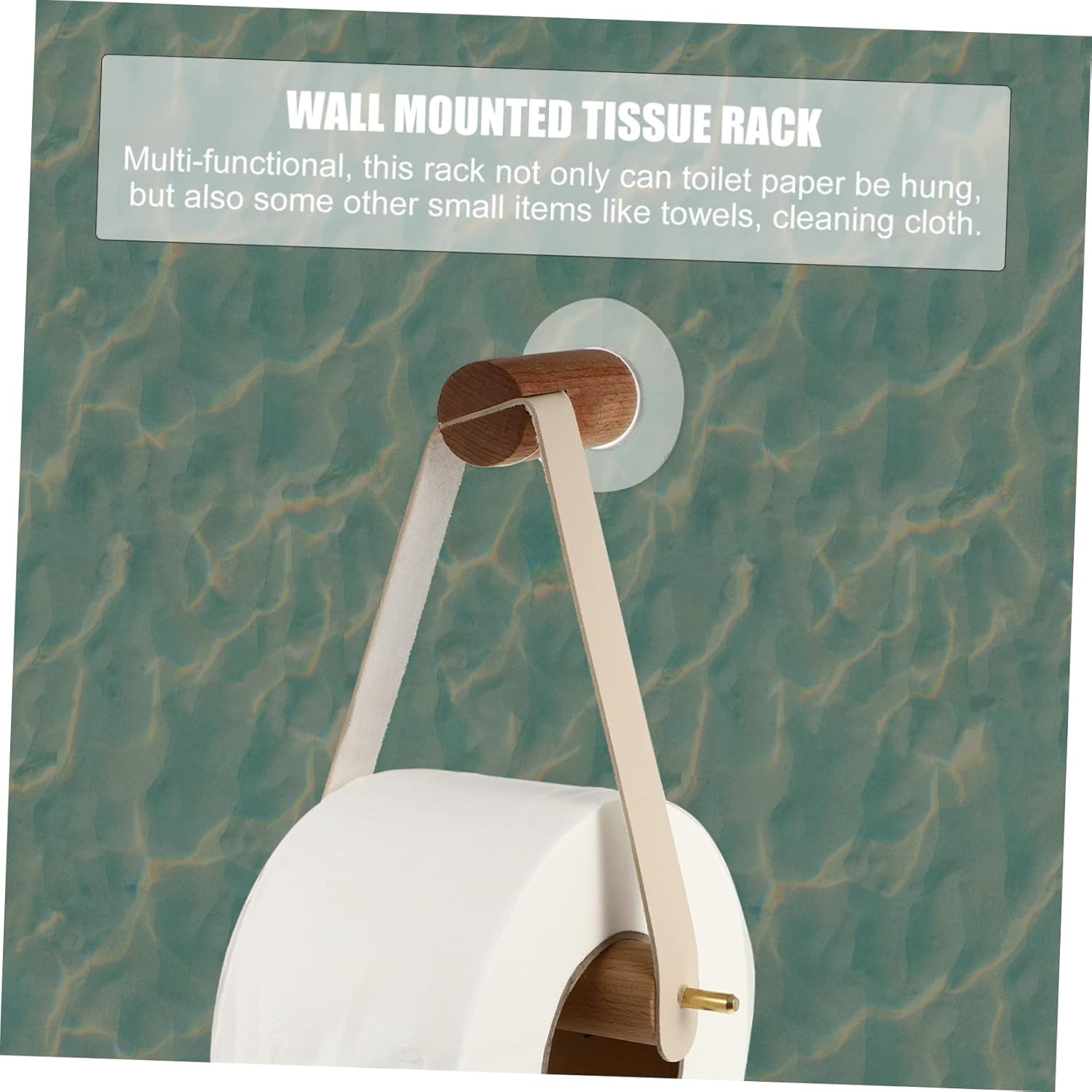 HOUDERCO Wall Mounted Toilet Paper Holder and Towel Rack