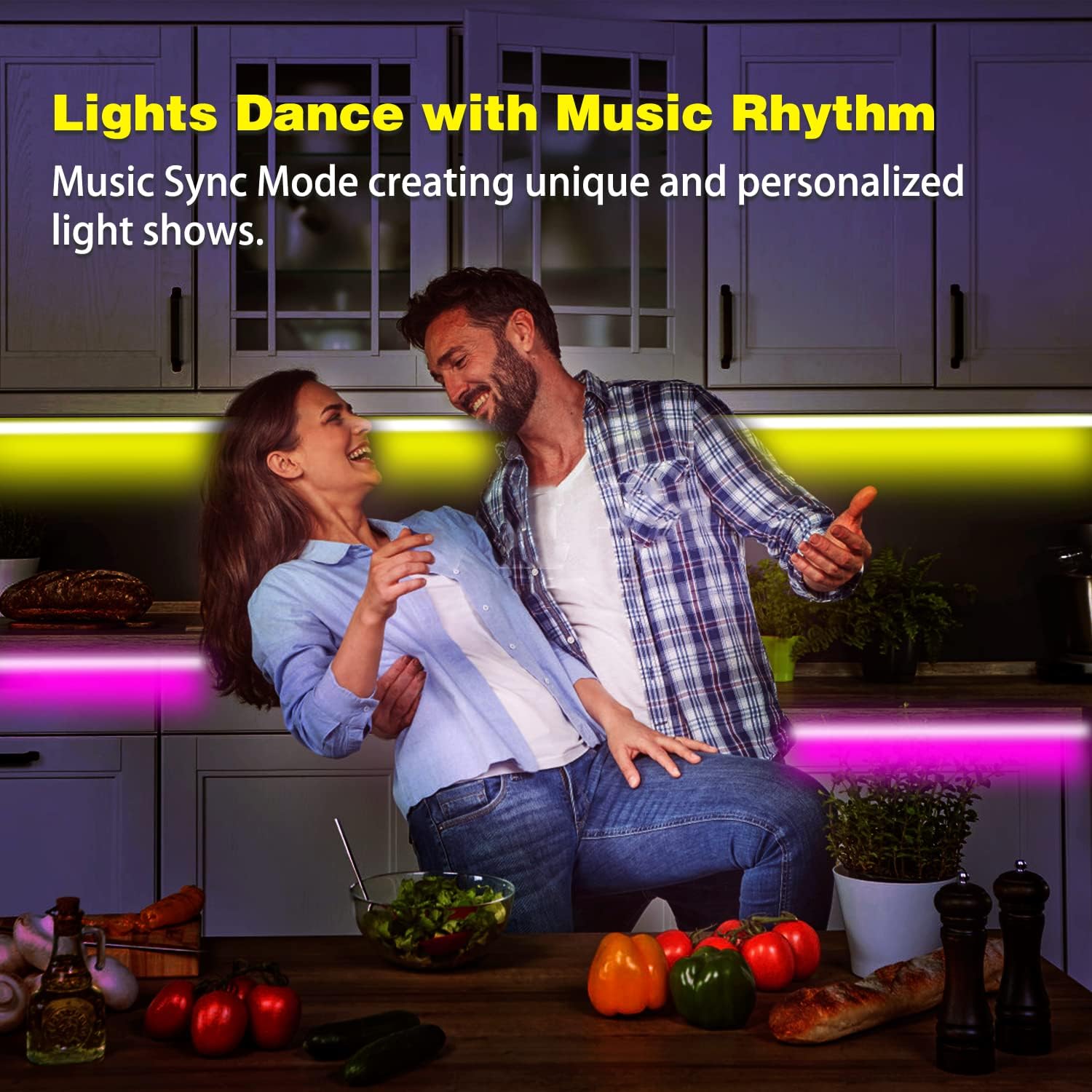 KEXU Smart WiFi LED Strip Light 50ft with Alexa Google Assistant