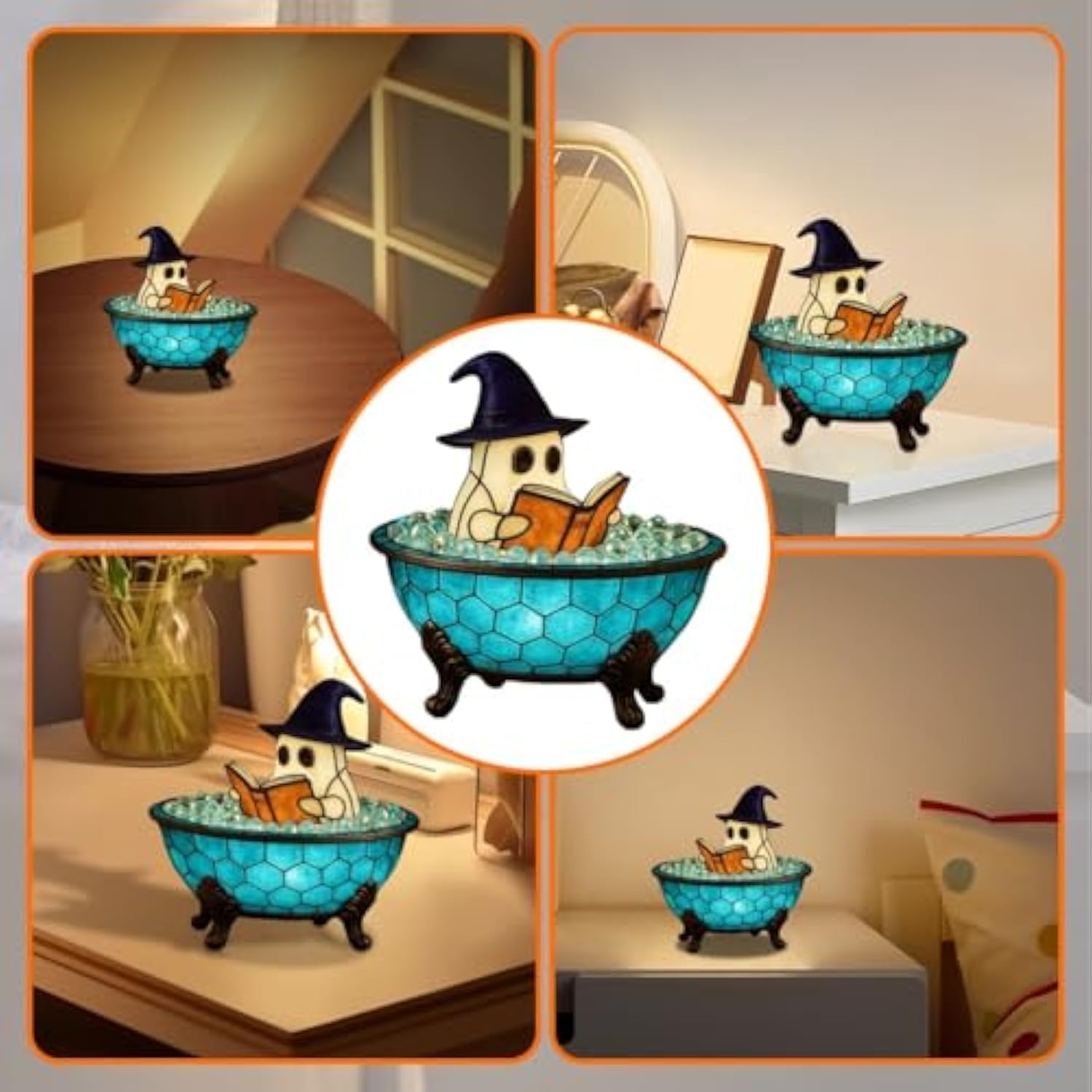 Ghost Bubble Bath Lamp Halloween Night Light