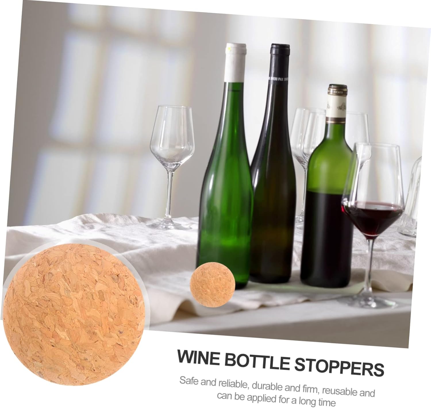 4 Pcs Yellow Wooden Wine Bottle Stopper Tiki Kit