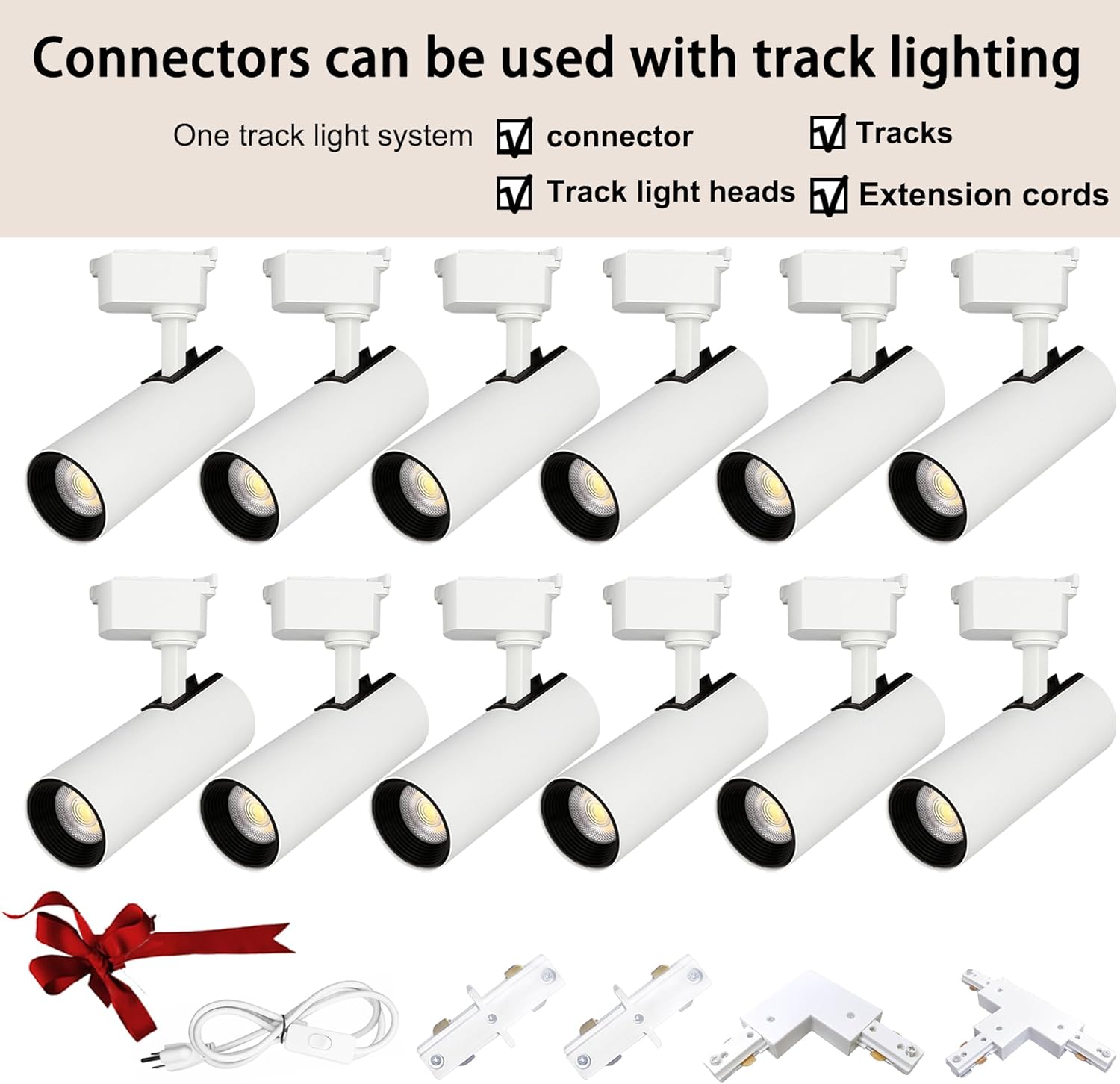 Bravsekai H-Type Track Lighting Connector