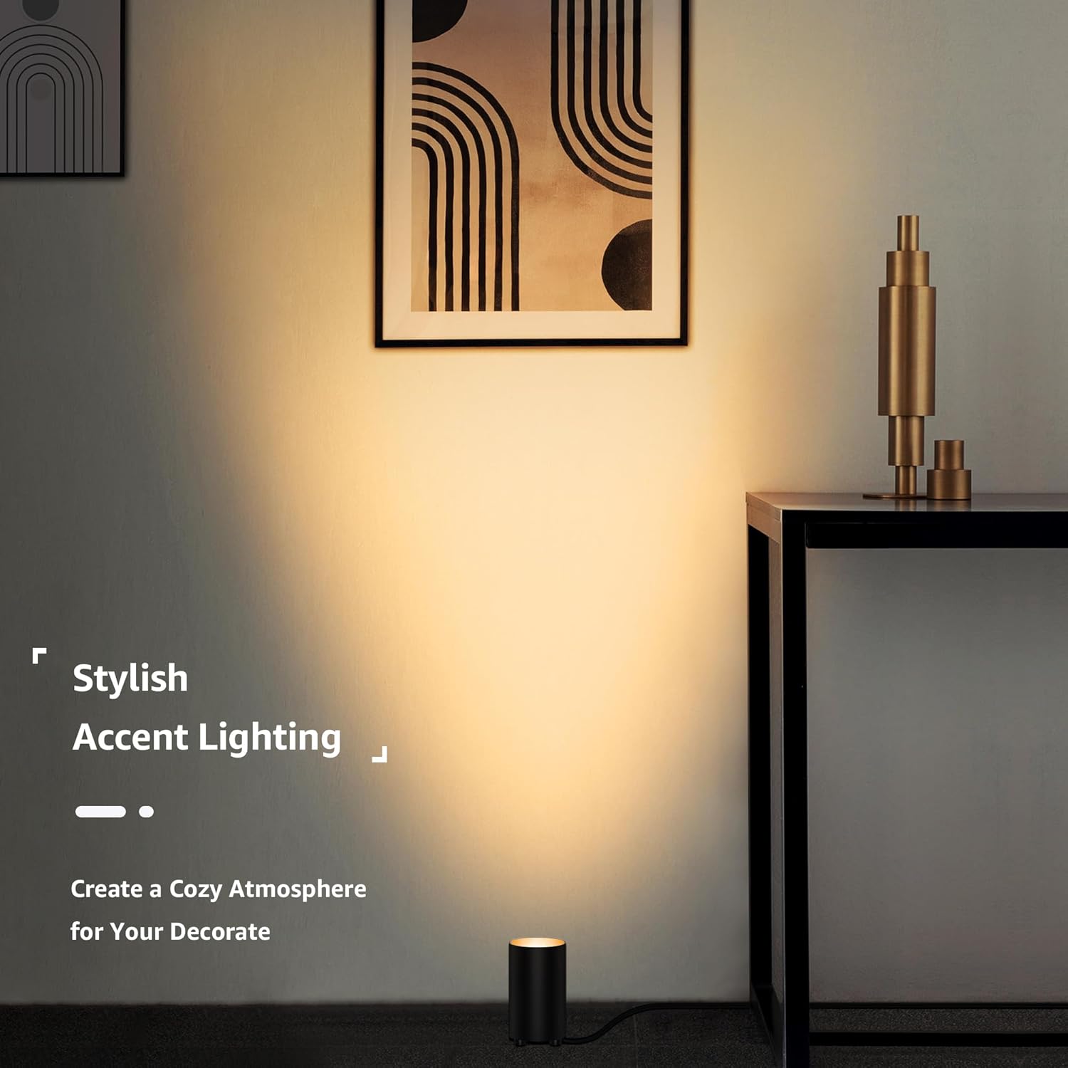 SUNVIE 2 Pack Floor Can Light Accent Lights with GU10 Bulbs
