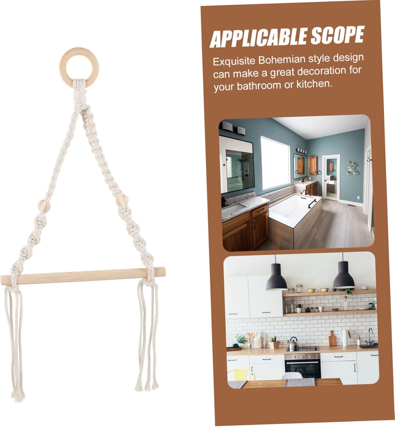NUOBESTY Bohemia Nautical Style Toilet Paper Holder