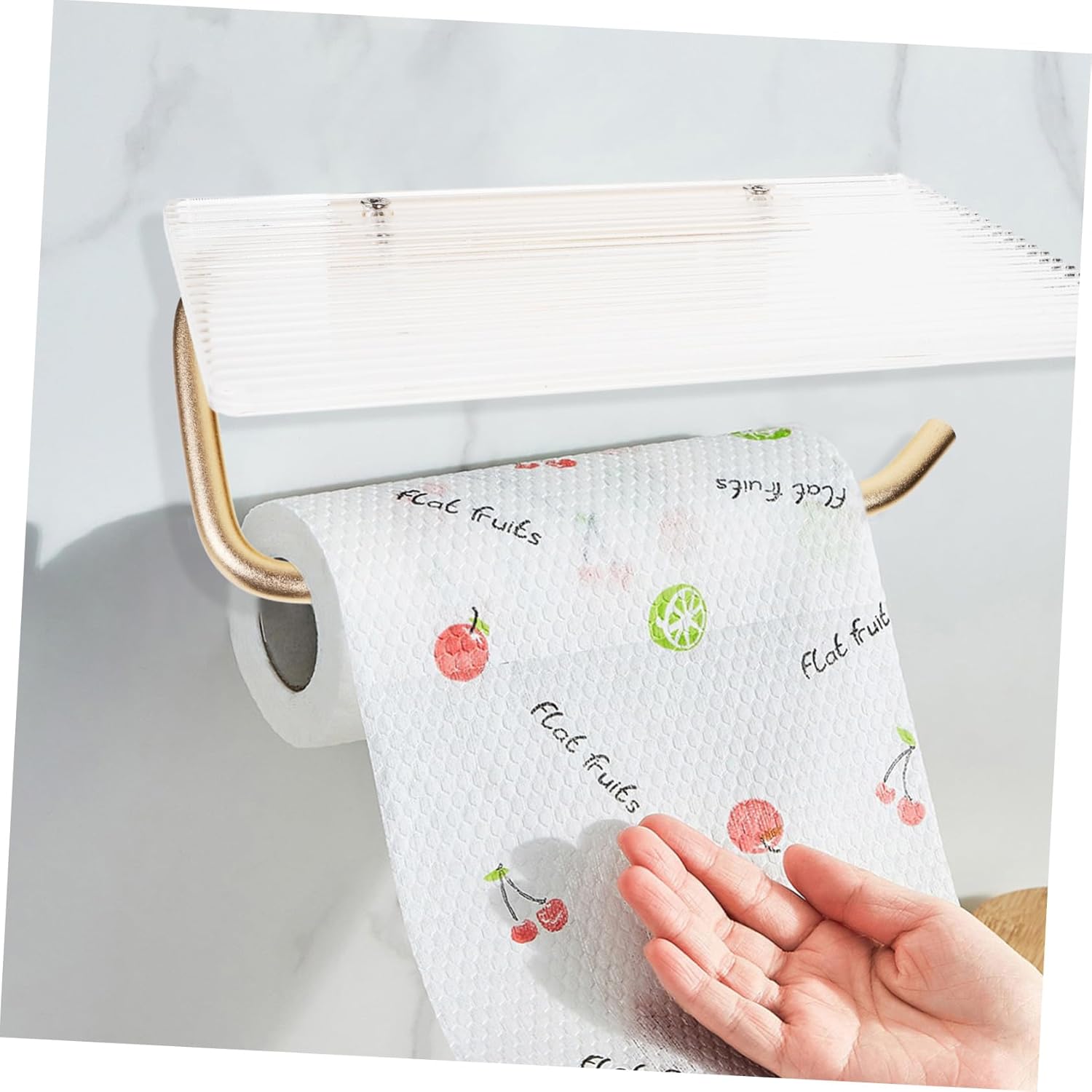 Jojofuny Wall Mounted Toilet Paper Holder with Shelf 1