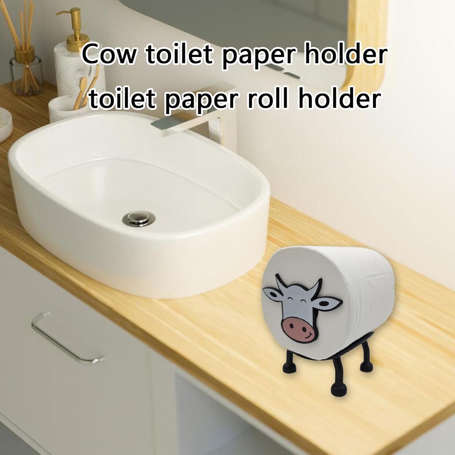 RUMDS Cow Holder Stackable Toilet Paper Rack