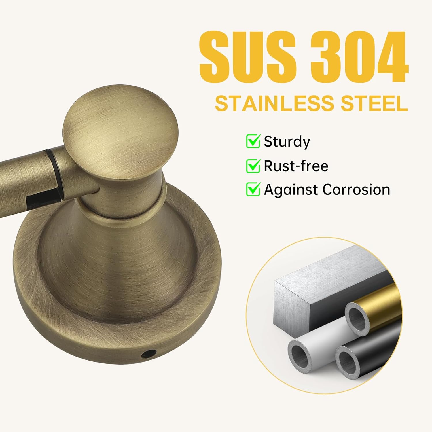 BESy Wall Mounted Toilet Paper Holder Stainless Steel