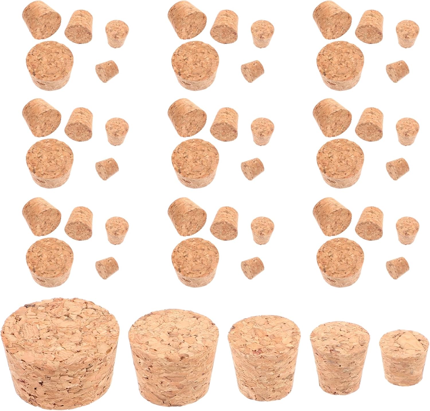 LABRIMP 50pcs Reusable Wine Stopper Sealer System