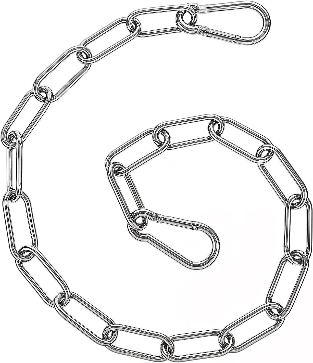 Secure Gate Chain Set with Both-Ended Carabiners