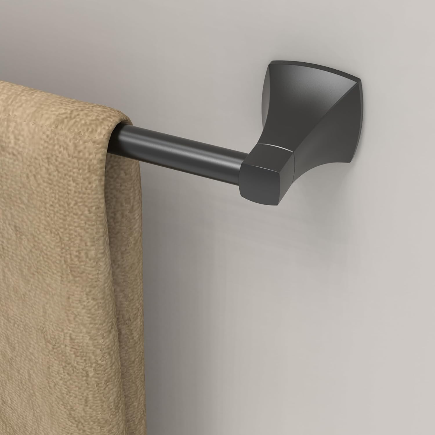 18 Inch Matte Black Towel Bar for Bathroom Kitchen