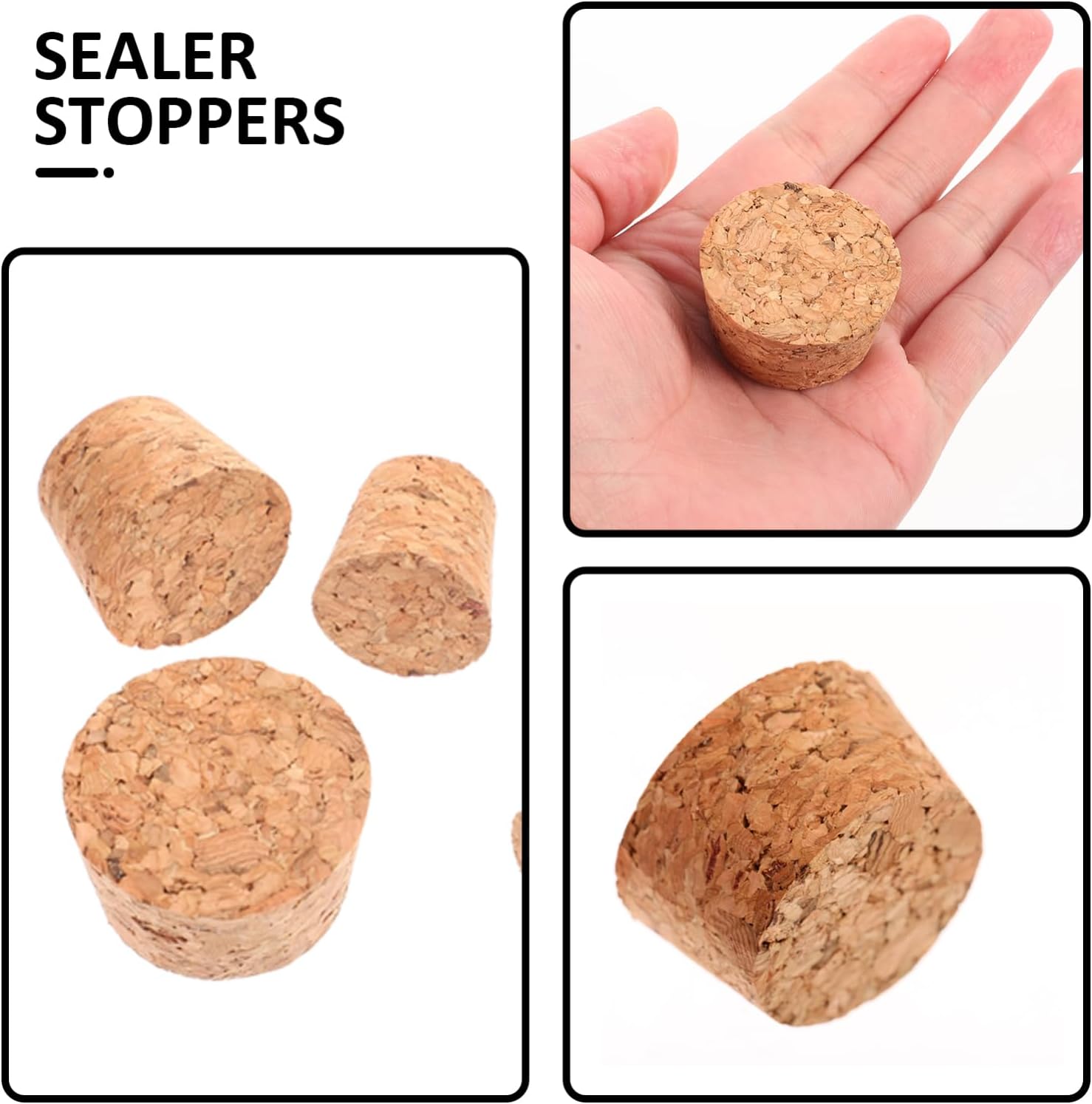 LABRIMP 50pcs Reusable Wine Stopper Sealer System