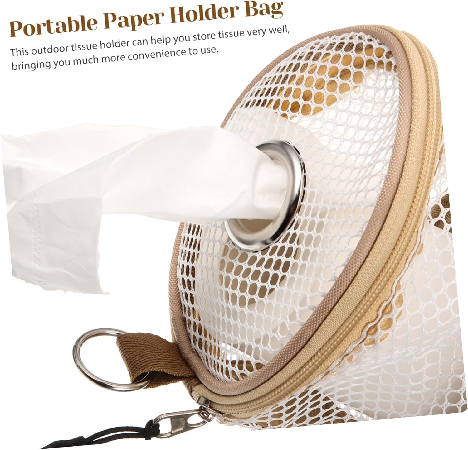 WESIEVYA Portable Tissue Storage Bag for Travel Camping Car
