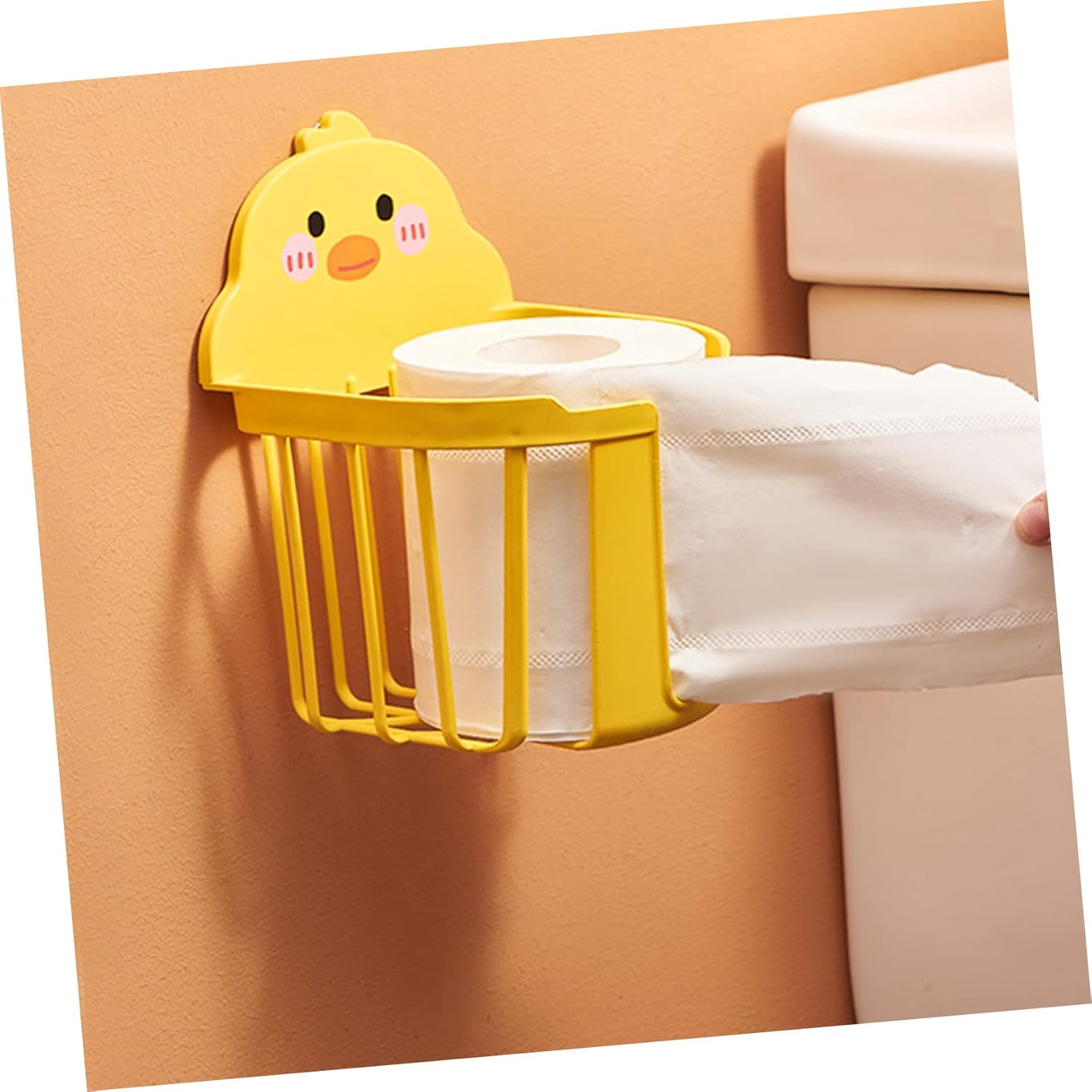 NUOBESTY 2Pcs Wall Mounted Toilet Paper Holders with Cartoon Design