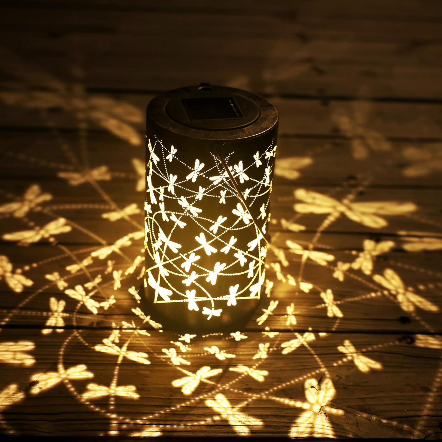 BVGY Starry Sky Dragonfly Solar Lantern Outdoor Decor 1