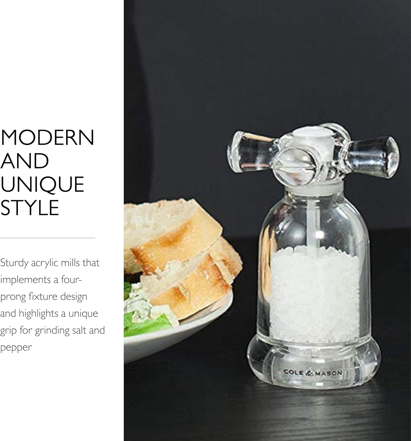 Cole Mason Acrylic Salt and Pepper Mill Set