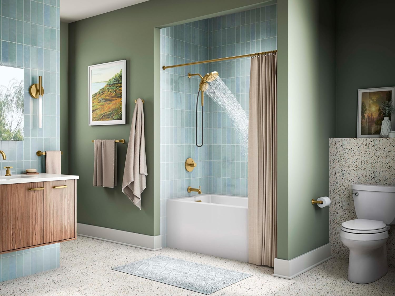 Kohler K73147-2MB Vibrant Brushed Moderne Brass Toilet Paper Holder