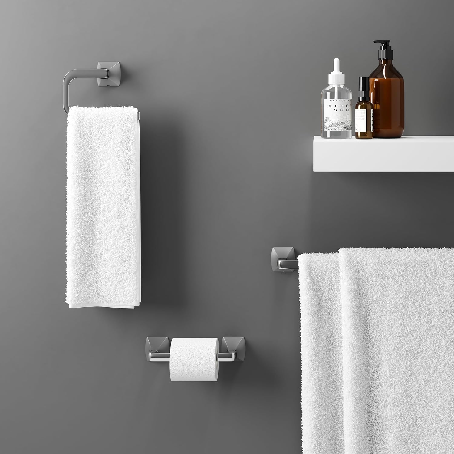 Pfister Bruxie Towel Ring Wall-Mounted Polished Chrome