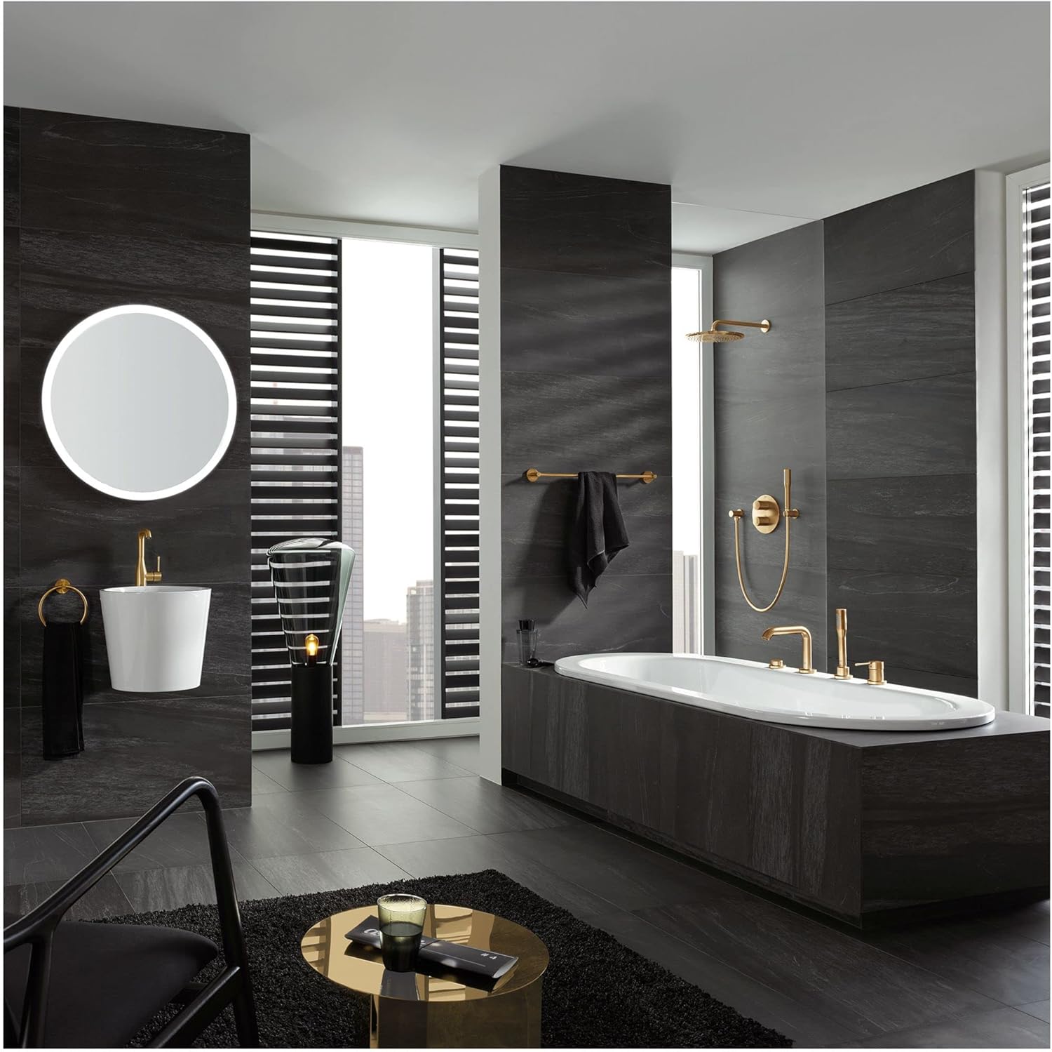 Grohe Essentials 2638-Inch Towel Bar Starlight Chrome