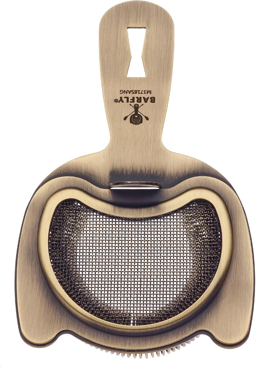 Barfly Fine Mesh Spring Strainer Antique Gold