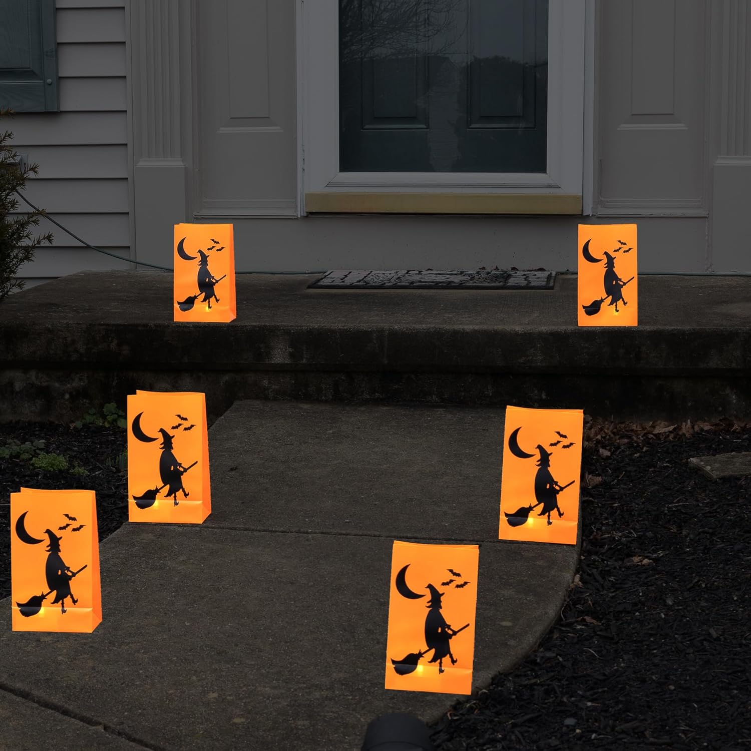 LumaBase Witch Luminaria Kit with Timer - 6 Pieces