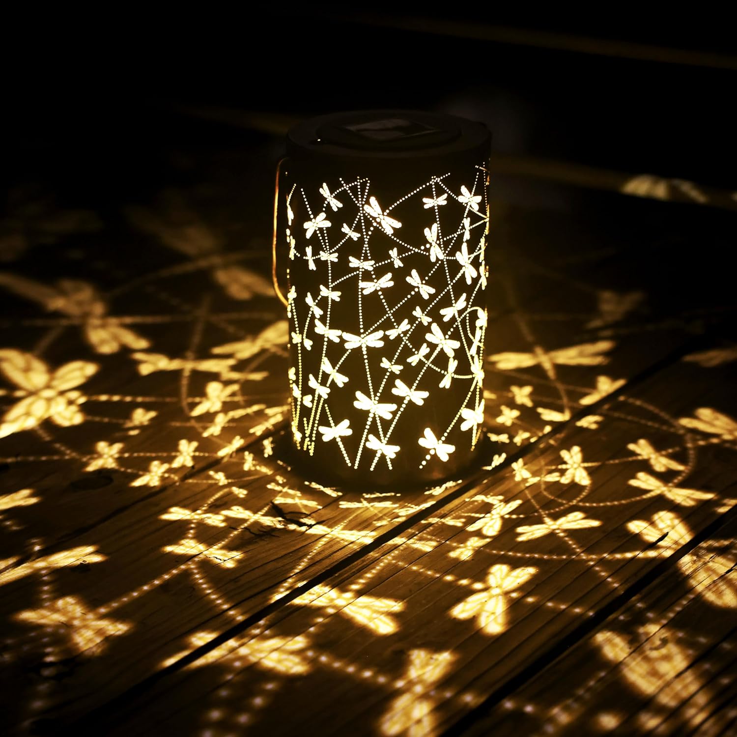 BVGY Starry Sky Dragonfly Solar Lantern Outdoor Decor 1