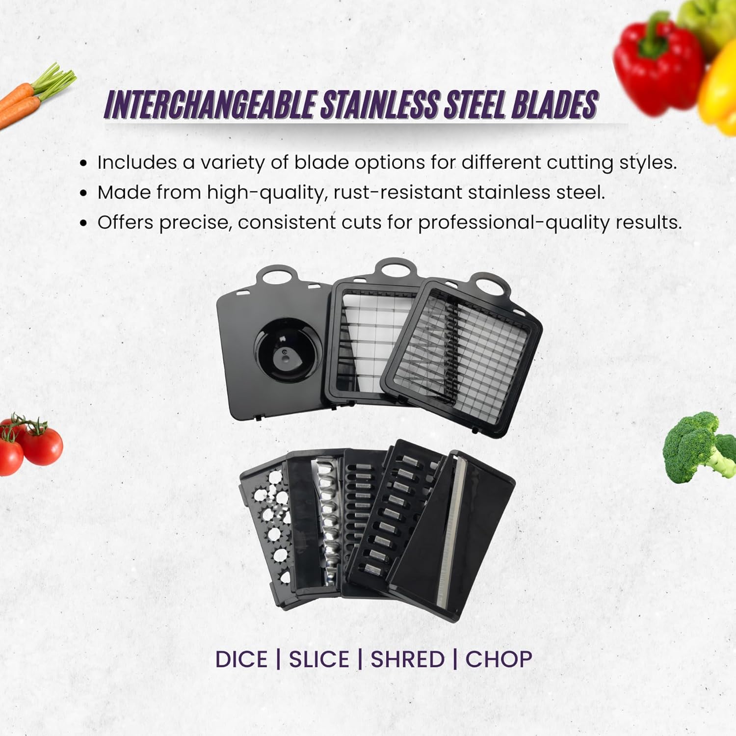 Silverdome 14-Piece Vegetable Chopper Set