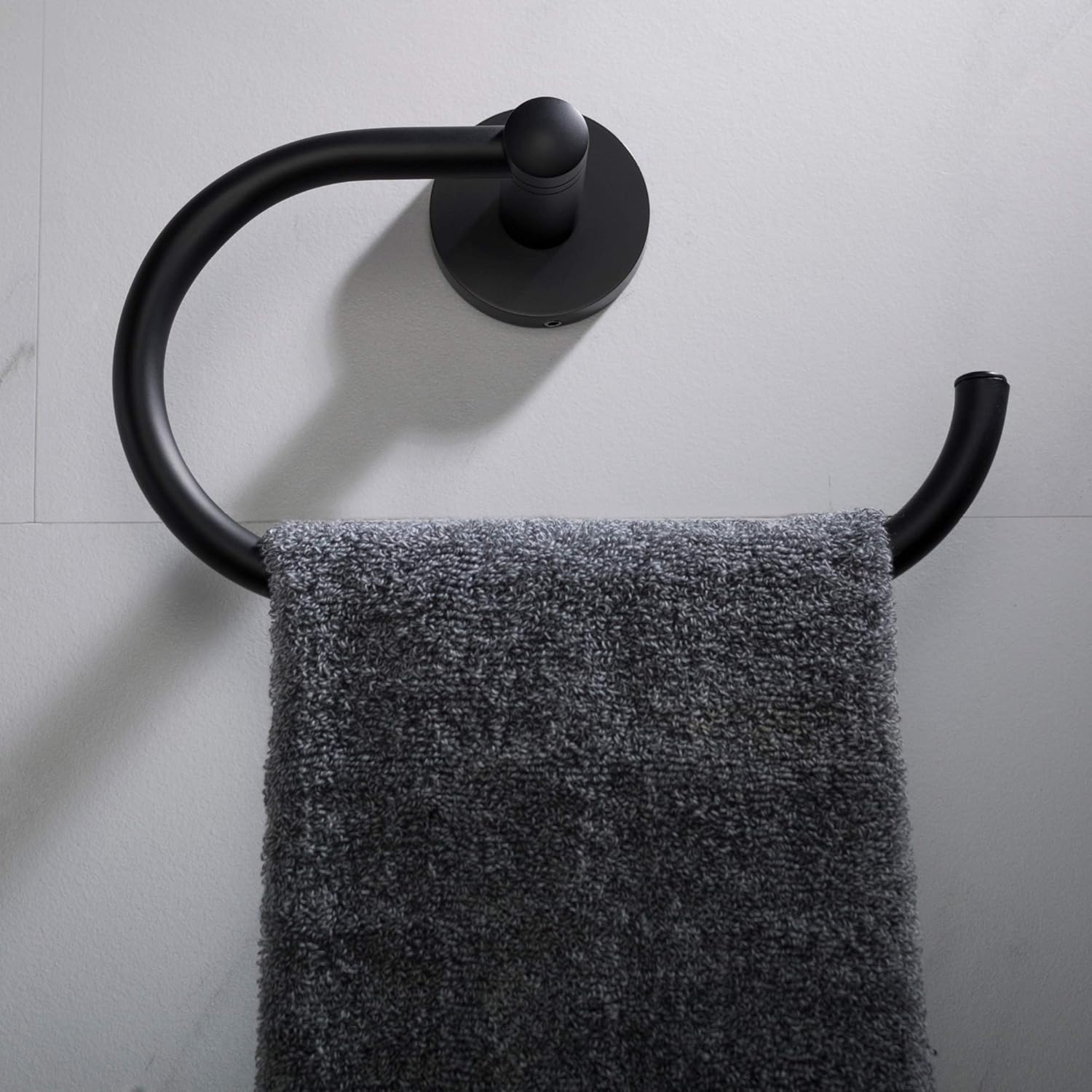 KRAUS Elie Towel Ring Matte Black KEA-18825MB