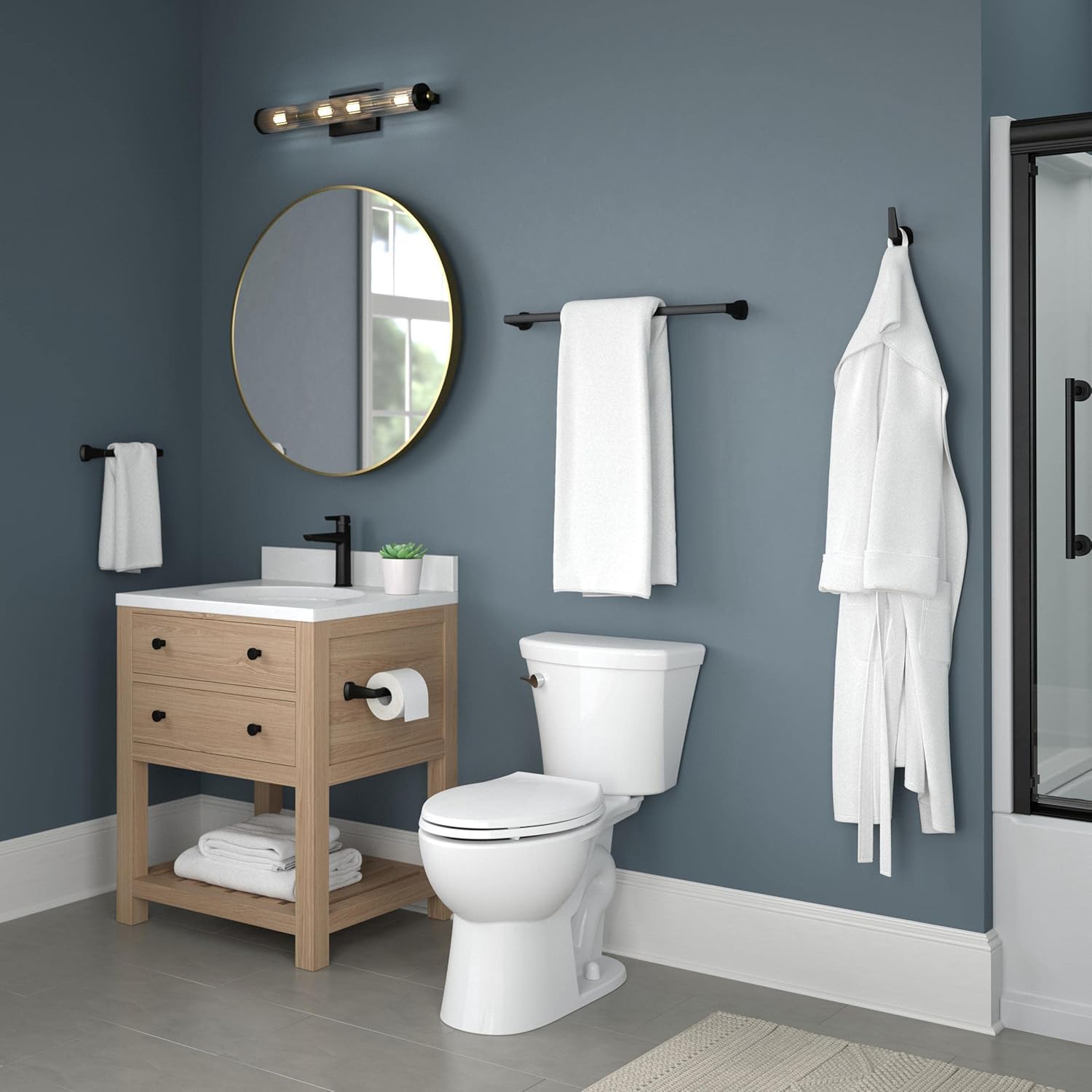 Delta 77235-BL Matte Black Robe Hook 1