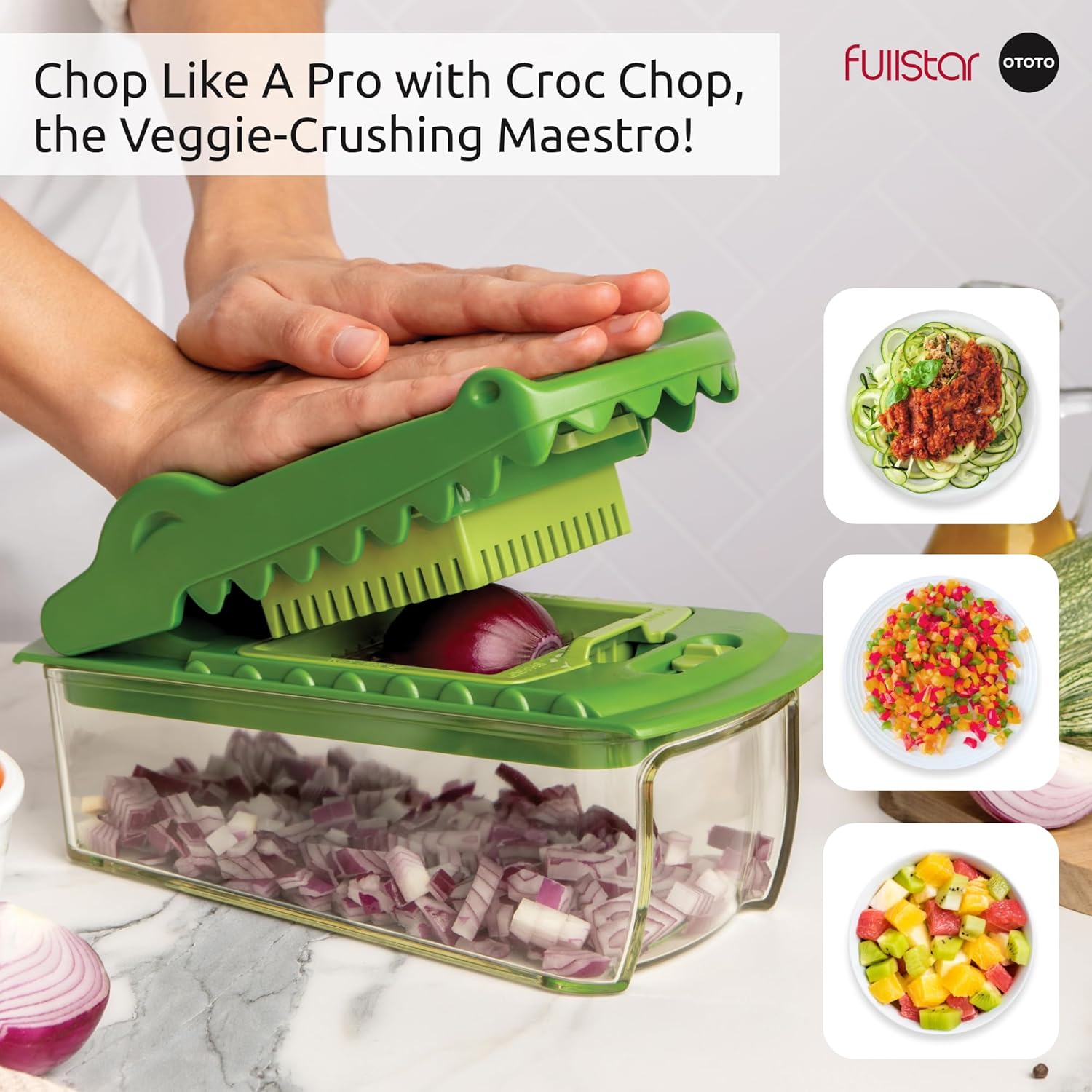 Fullstar x OTOTO Vegetable Chopper - Crocodile Design