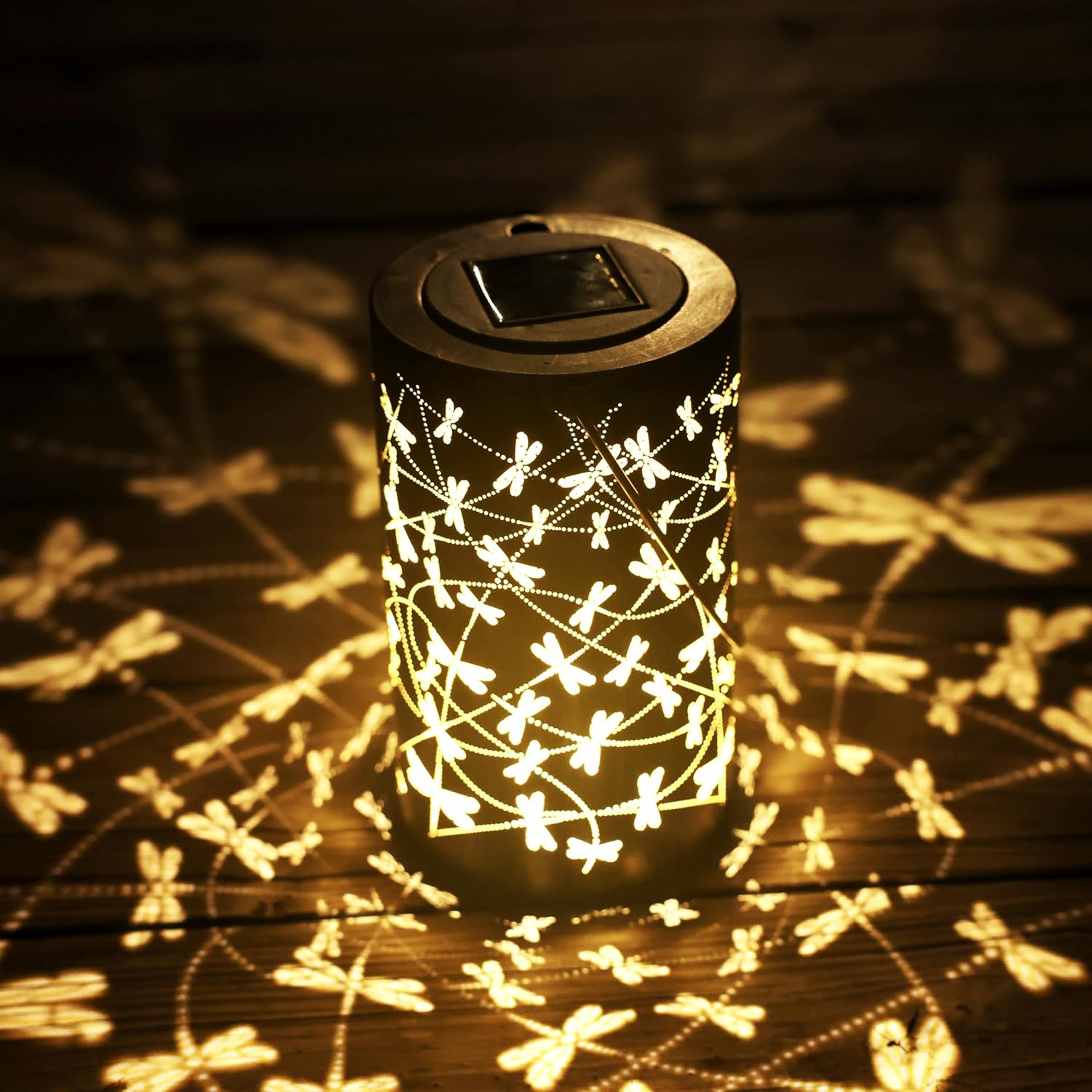 BVGY Starry Sky Dragonfly Solar Lantern Outdoor Decor 1