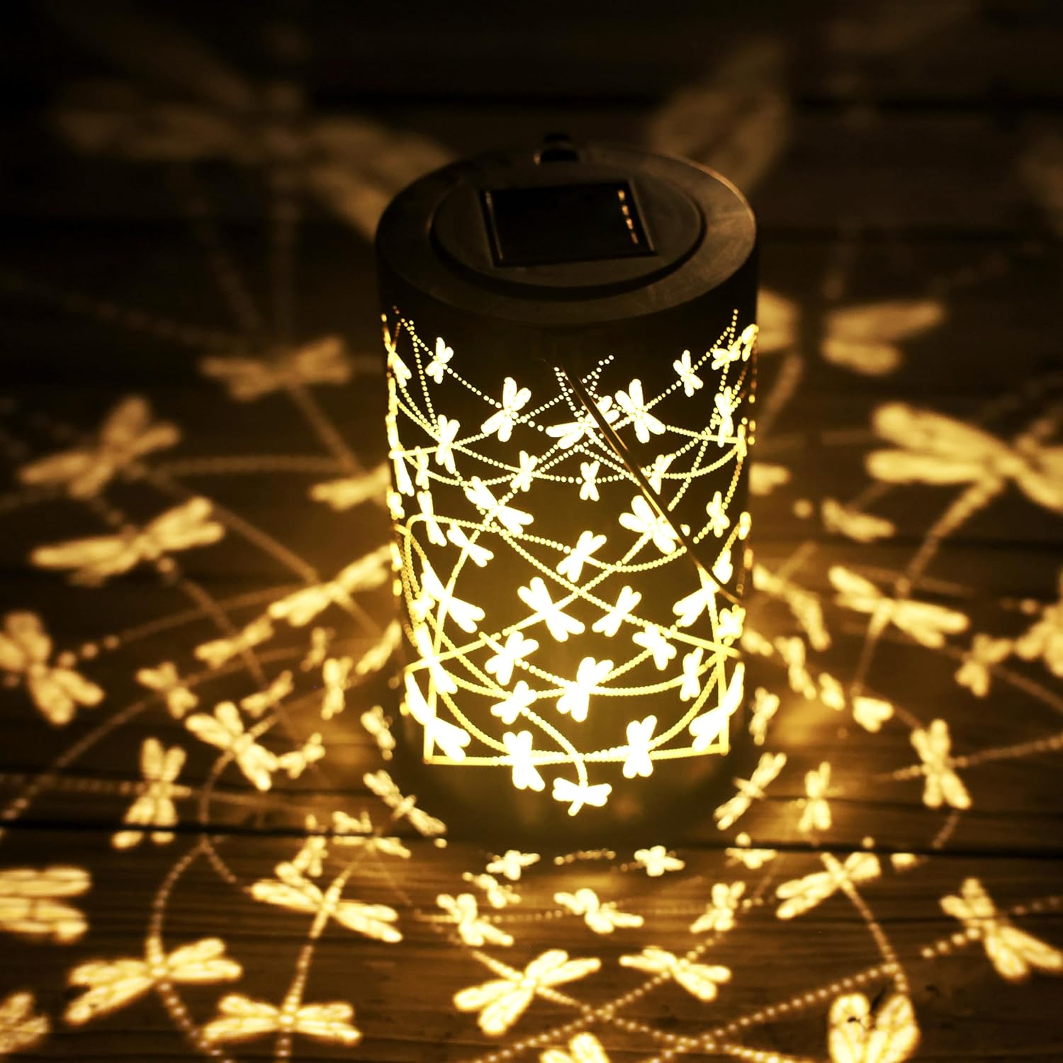 BVGY Starry Sky Dragonfly Solar Lantern Outdoor Decor 1