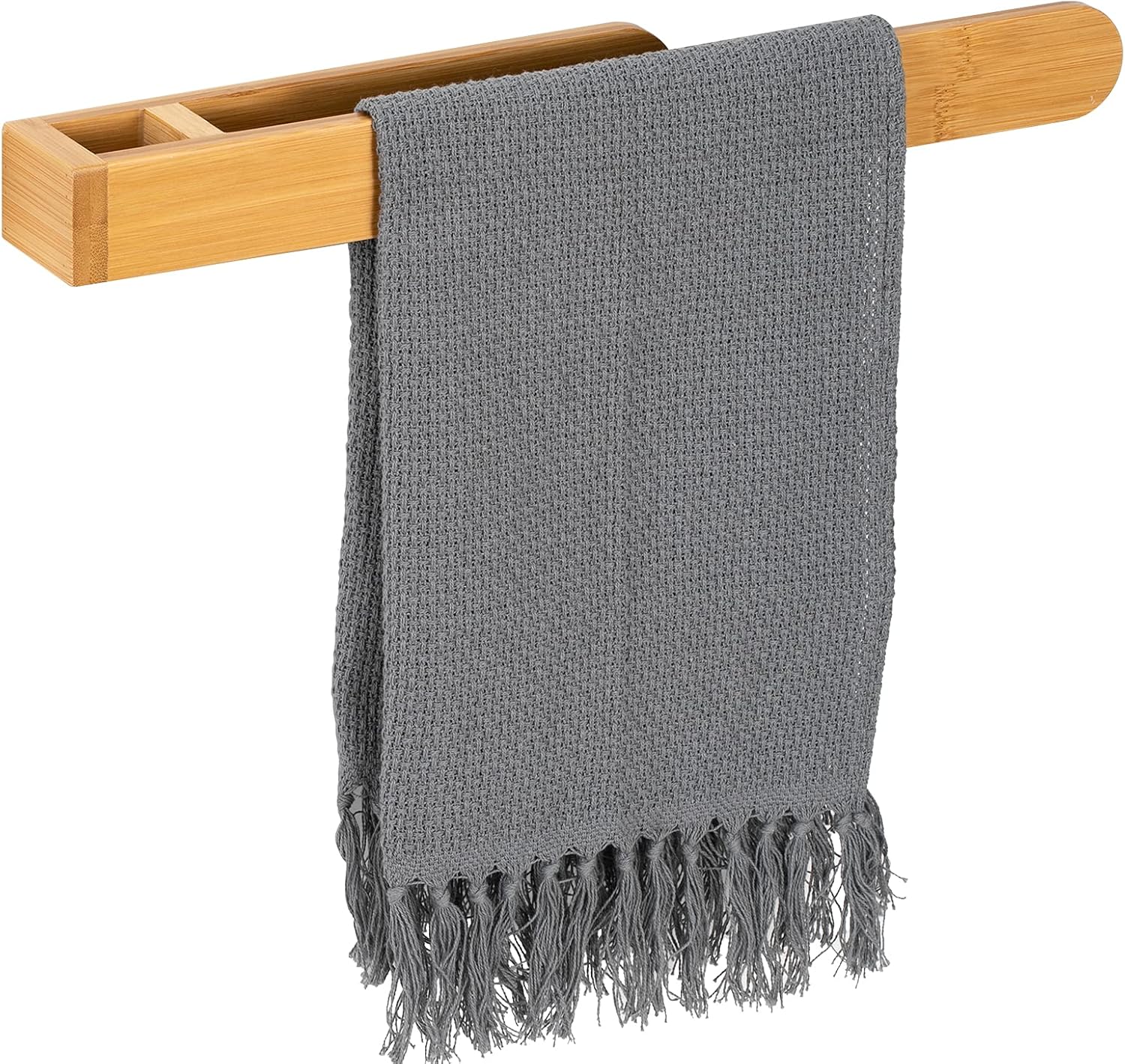 Self Adhesive Bamboo Towel Holder No Drilling
