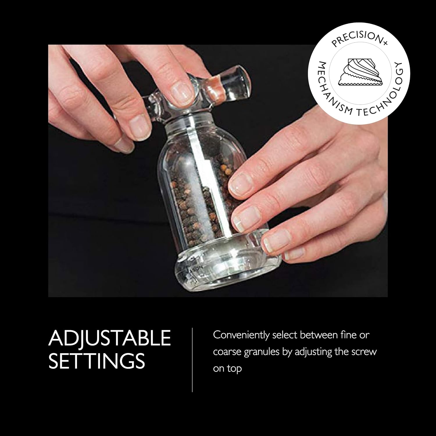 Cole Mason Acrylic Salt and Pepper Mill Set