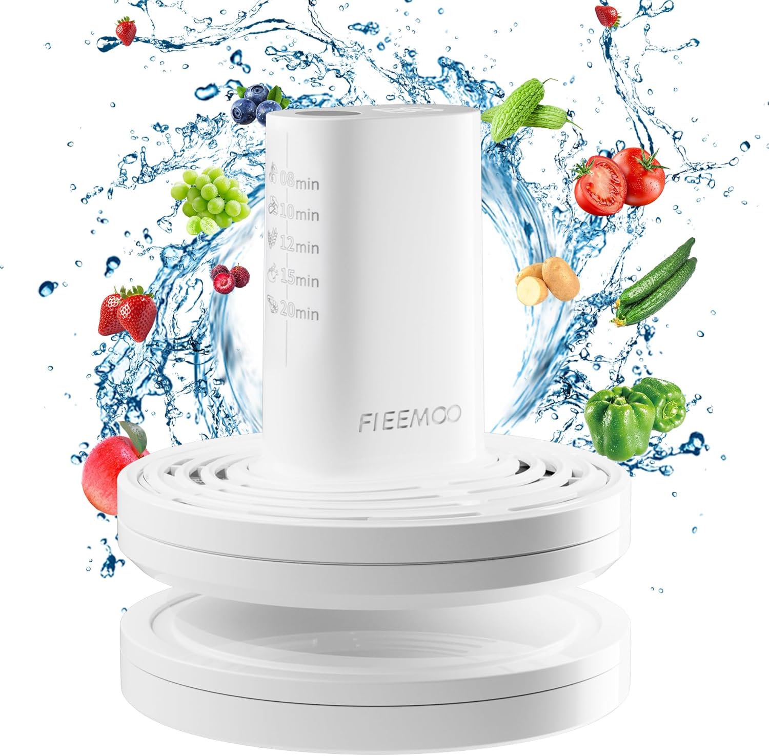 Fieemoo Fruit and Vegetable Washing Machine with OH-Ion Technology