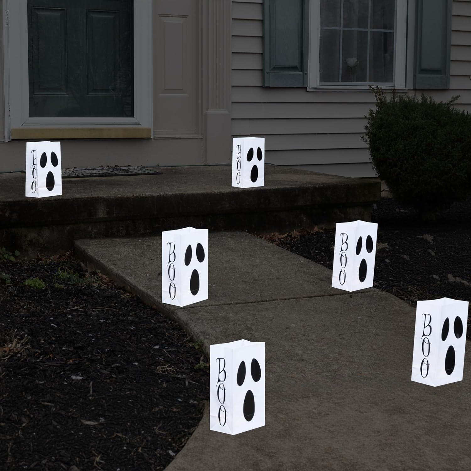 LumaBase Ghost Luminaria Kit - Set of 6 with Timer