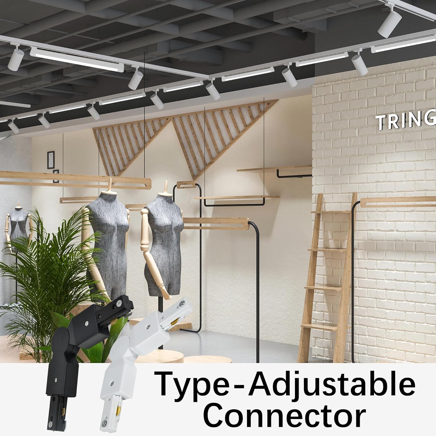 Bravsekai H-Type Track Lighting Connector