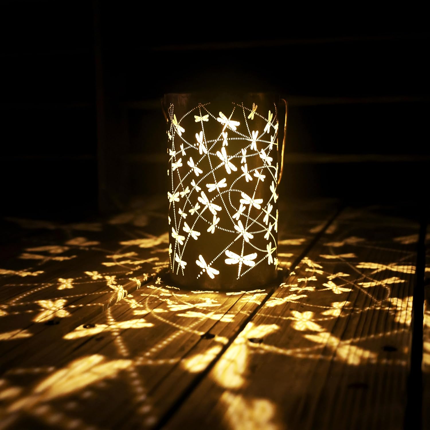 BVGY Starry Sky Dragonfly Solar Lantern Outdoor Decor 1