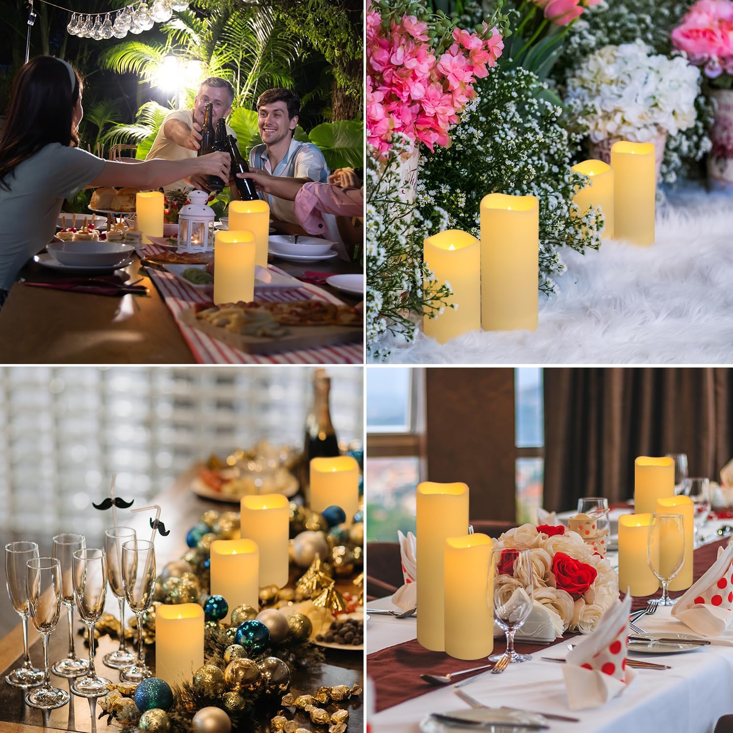 24-Pack LED Flameless Candles with Remote Control 1