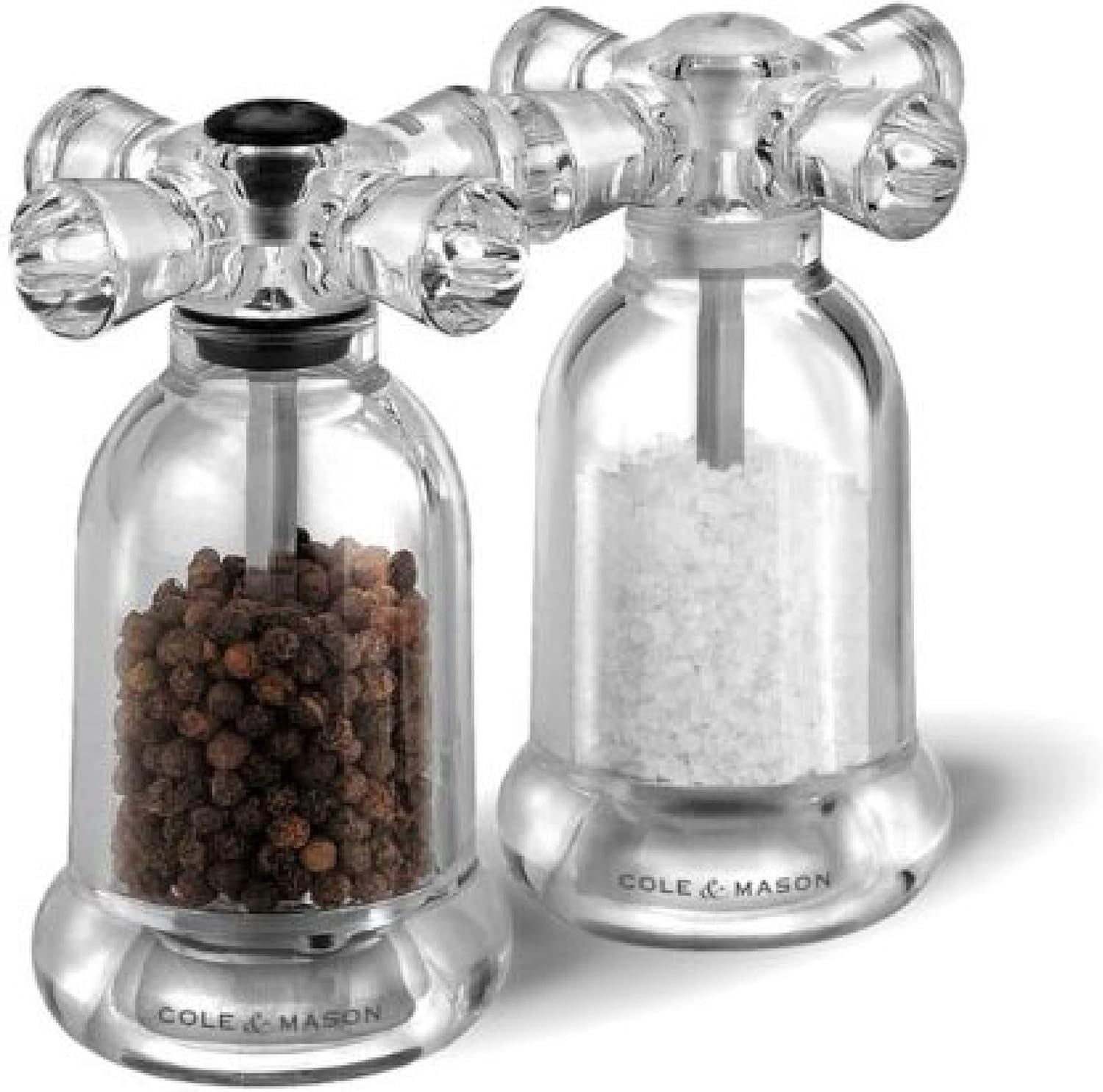 Cole Mason Acrylic Salt and Pepper Mill Set