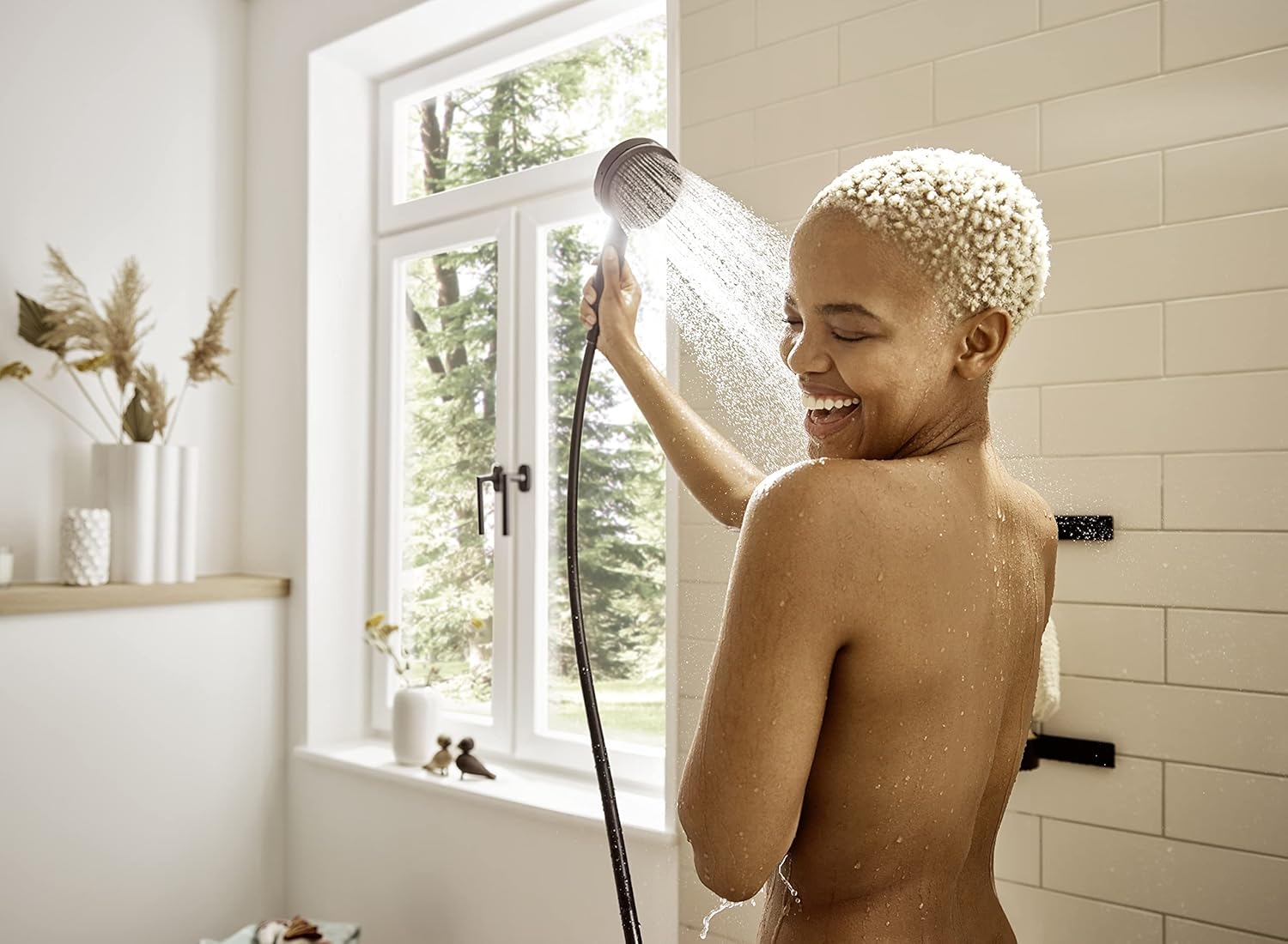 Pulsify S 6-inch Handheld Shower Head Set Modern Round Intense Smooth