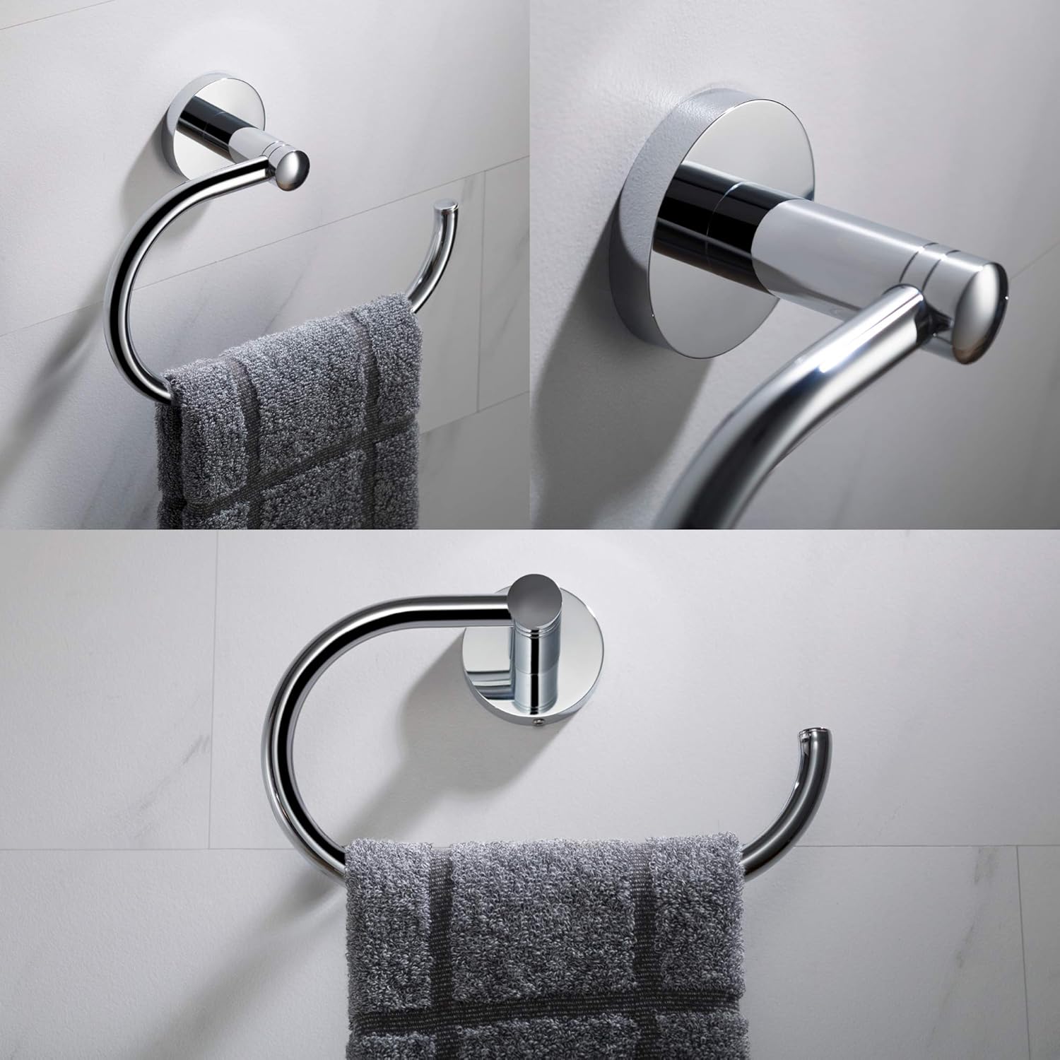 Kraus Elie Chrome Towel Ring KEA-18825CH