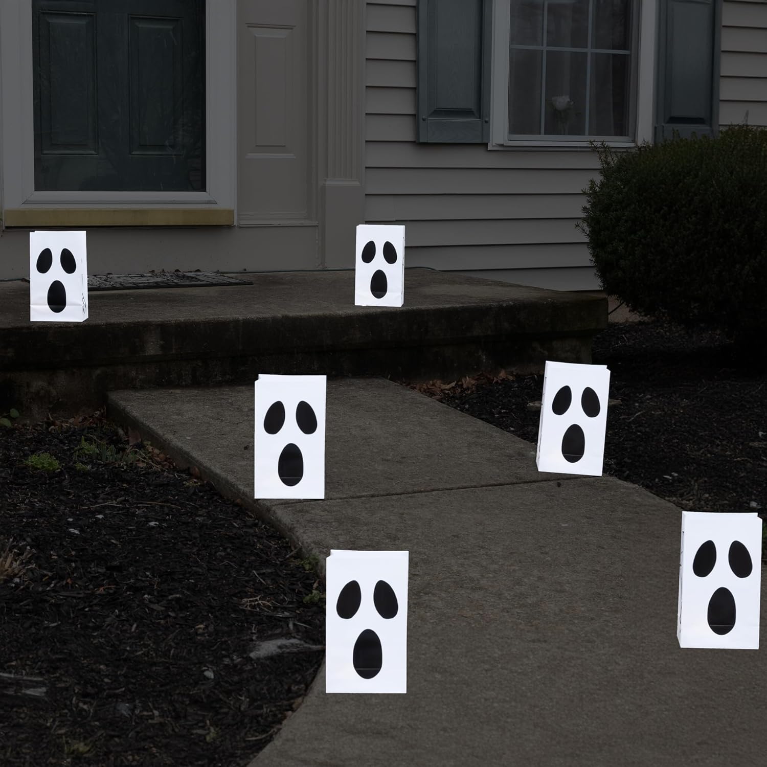 LumaBase Ghost Luminaria Kit - Set of 6 with Timer