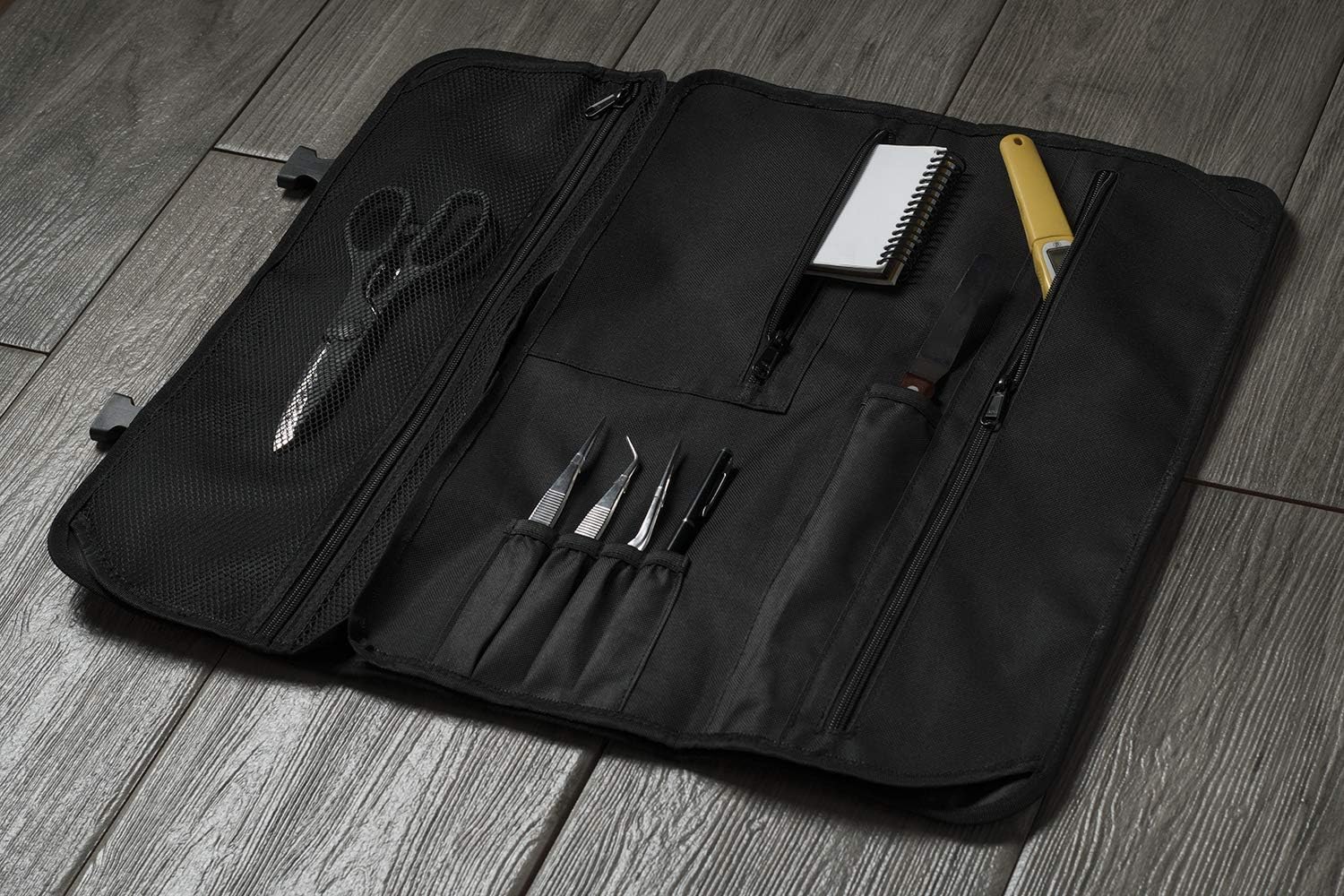 Asaya Chef Knife Roll Bag - 20 Pockets for Knives and Kitchen Utensils