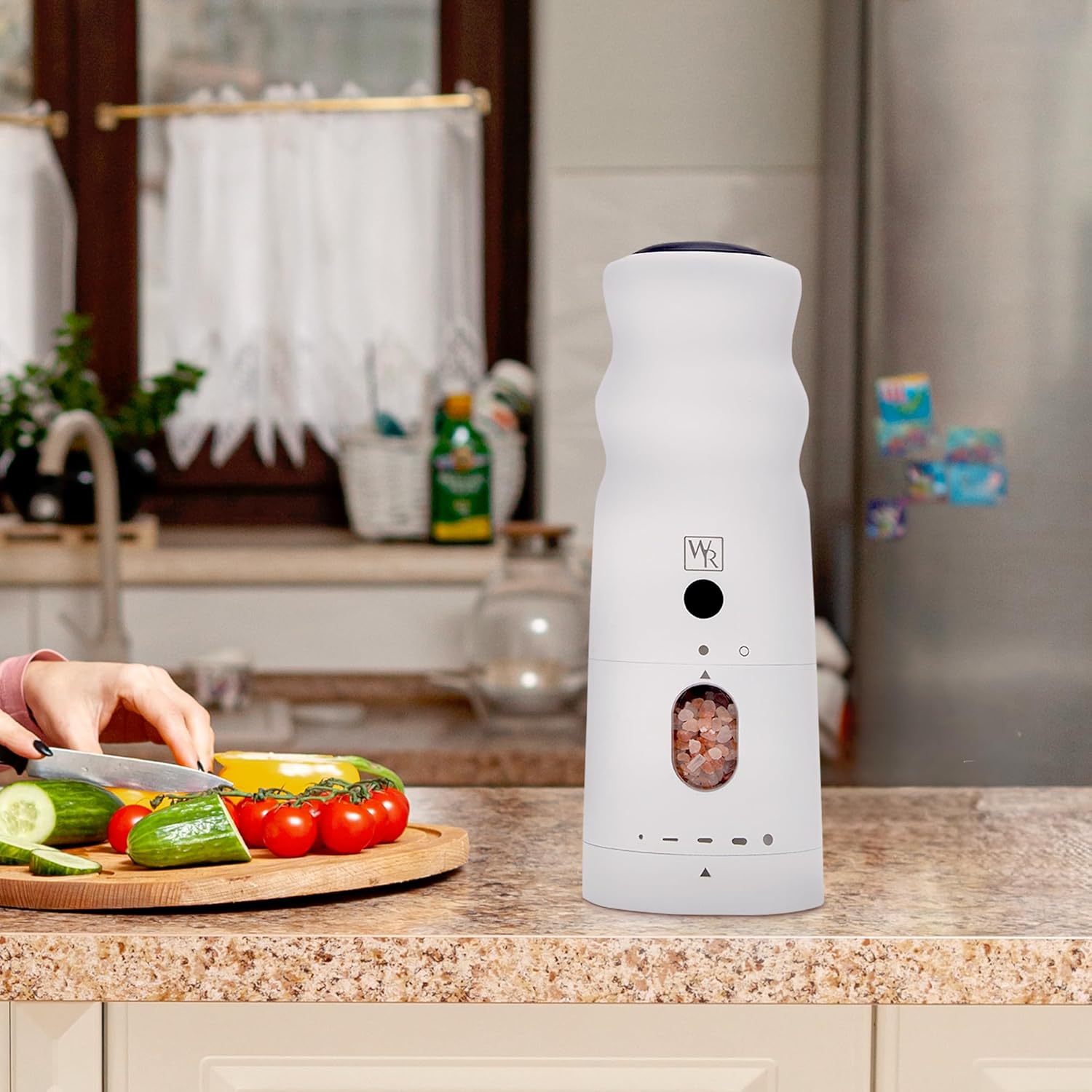 BLACK RAIN Salt Mill - High Output Electric Salt Grinder 1