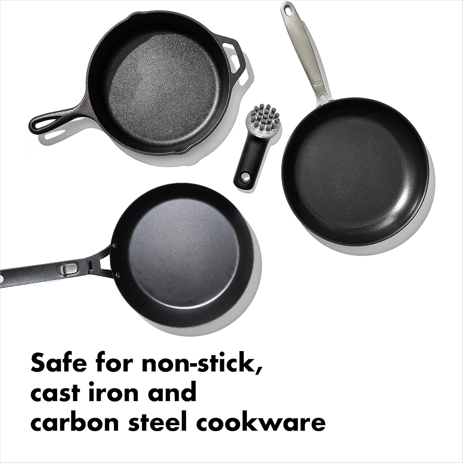 OXO Good Grips Cast Iron Brush and Stainless Steel Scraper Chopper