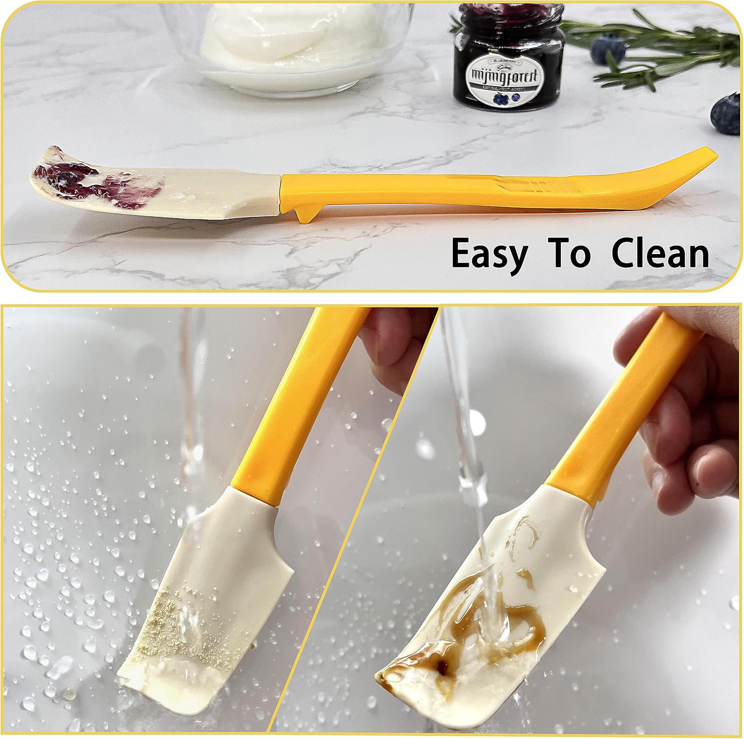 Barbaar Silicone Jam Spreader with Can Opener 2-Piece Set