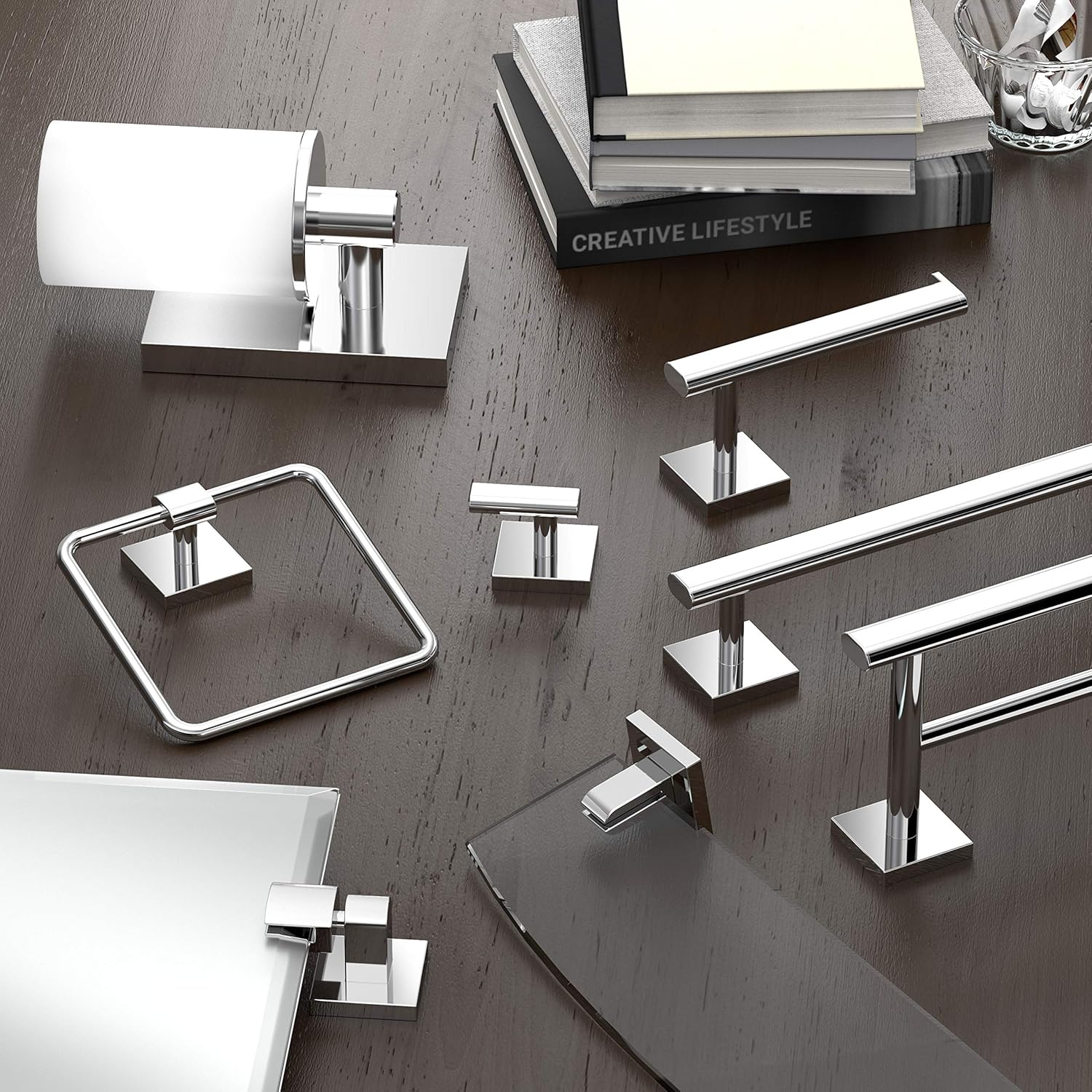 Gatco 4052 Elevate Towel Ring - Chrome